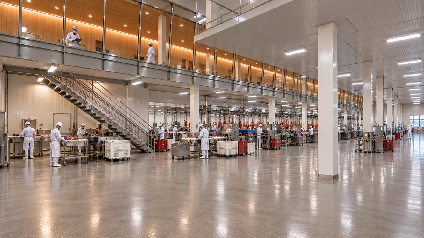 Planta de Proteínas Walmart — Zona de producción